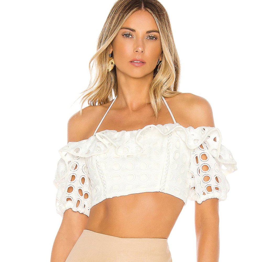 NWOT - Lovers + Friends Cynthia Top in White